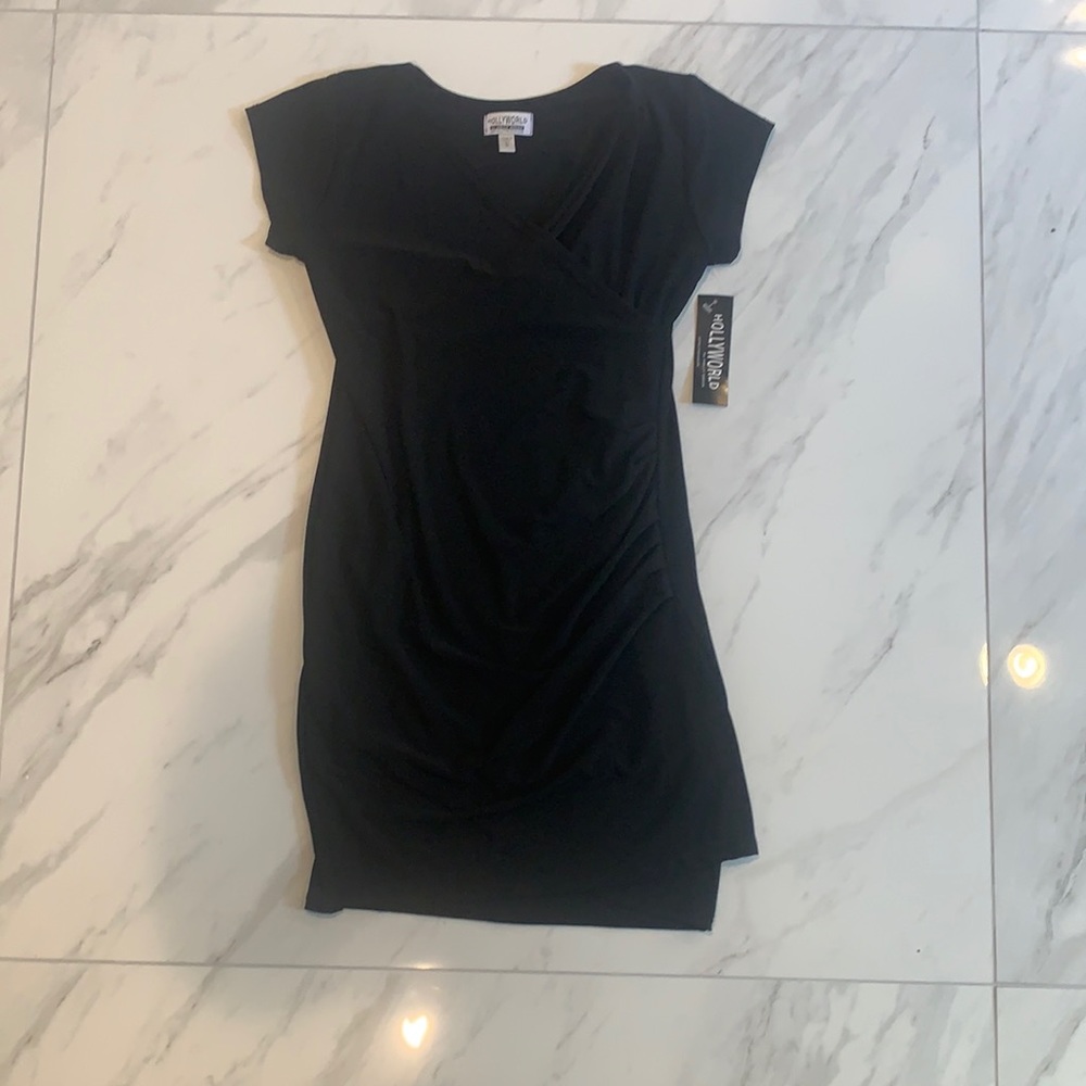 Hollyworld midi black dress size S